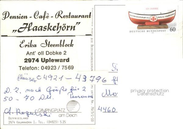 Ostfriesland Campingplatz am Deich Fliegeraufnahme – Bild 2
