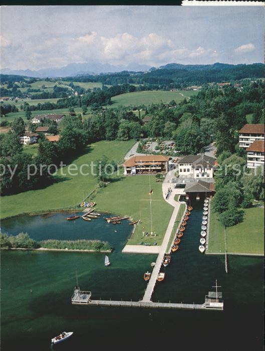 Prien Chiemsee DHH-Chiemsee-Yachtschule Fliegeraufnahm