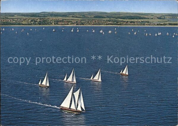 Eckernfoerde Segelregatta Fliegeraufnahme