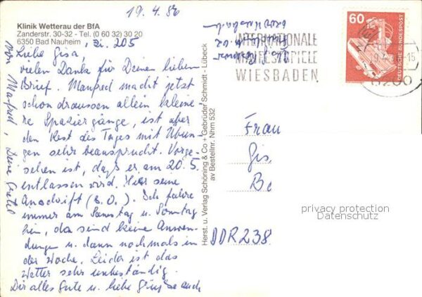 Bad Nauheim Klinik Wetterau der BfA – Bild 2