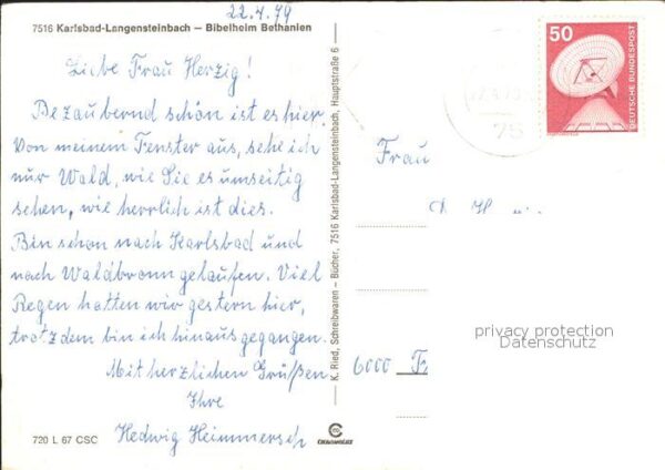 Langensteinbach Karlsbad Bibelheim Bethanien – Bild 2