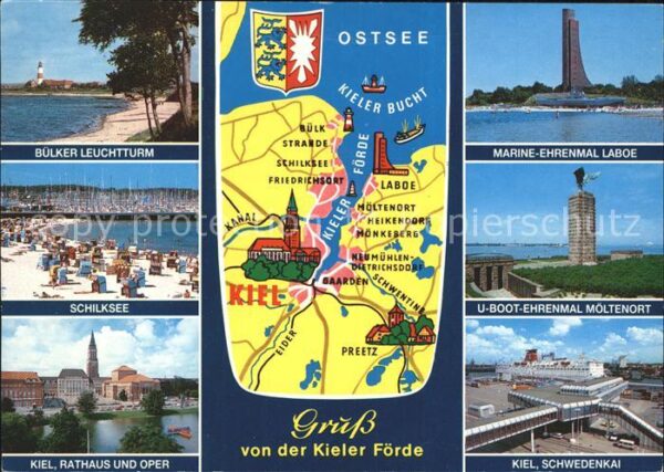 Kiel Kieler Förde Bülker Leuchtturm U-Boot-E