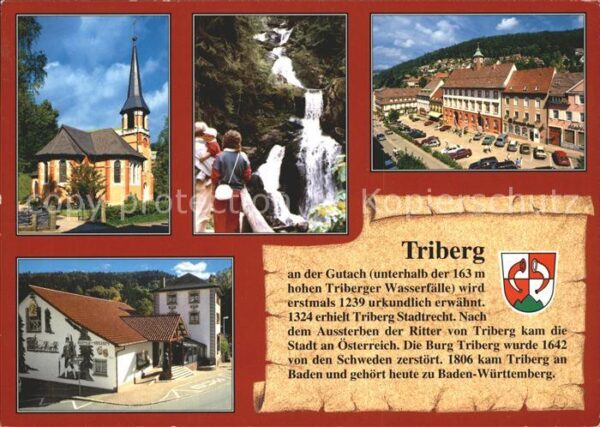 Triberg Schwarzwald Kirche Wasserfall Rathaus Schwarzwaldmu
