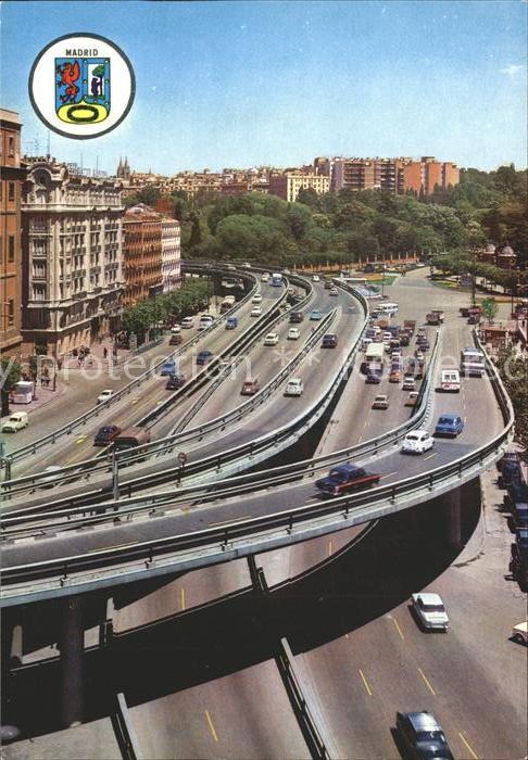Madrid Spain Pasos elevados de la Glorieta Emperador