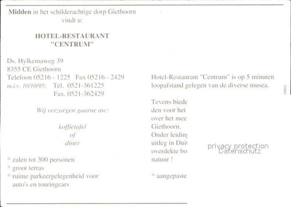 Giethoorn Hotel-Cafe-Restaurant Centrum – Bild 2