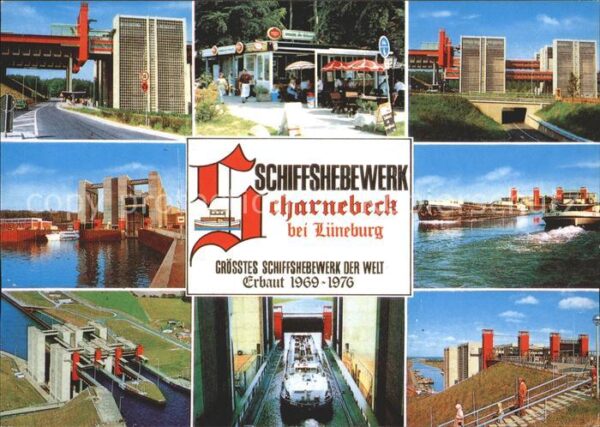 Lueneburg Schiffshebewerk Scharnebeck Pavillon am