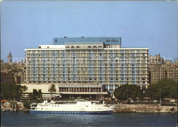 Cairo Egypt Nile Hilton Hotel Boat Isis