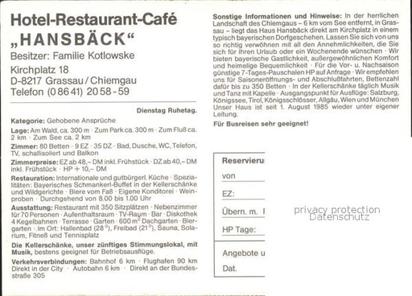 Grassau Chiemgau Hotel-Restaurant-Cafe Hansbäck – Bild 2