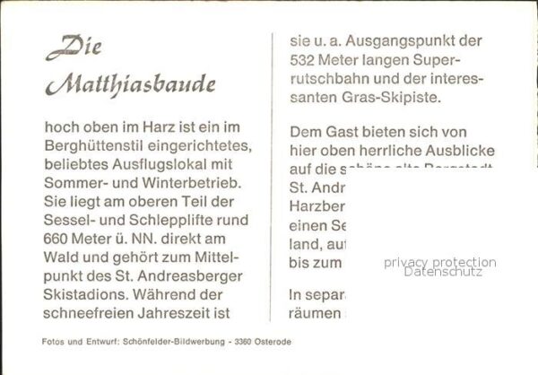 St Andreasberg Harz Matthiasbaude – Bild 2
