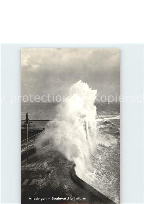 Vlissingen Boulevard bij storm