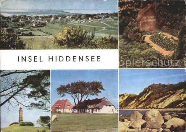 Insel Hiddensee Turm Teilansicht Grabmal
