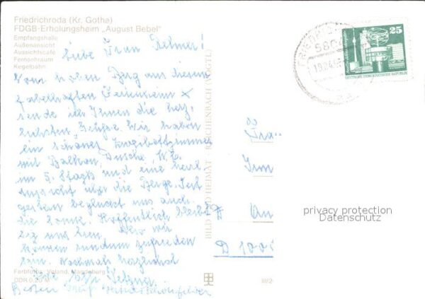 Friedrichroda Erholungsheim August Bebel – Bild 2