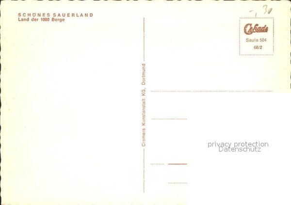 Schmallenberg Panoramakarte KIrchhundem Altena Neuenr – Bild 2