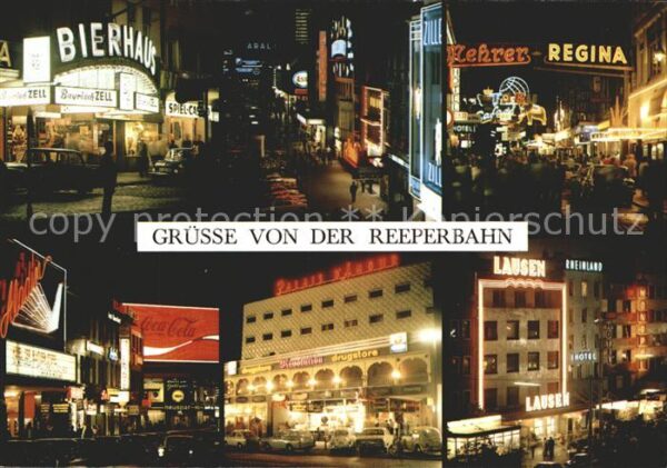 Hamburg St Pauli Reeperbahn