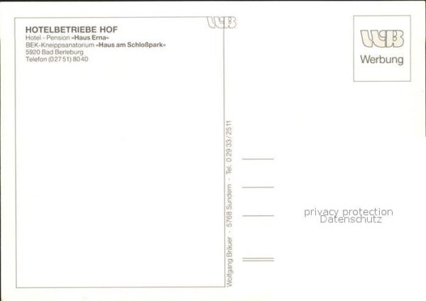 Bad Berleburg Hotel Pension Haus Erna – Bild 2