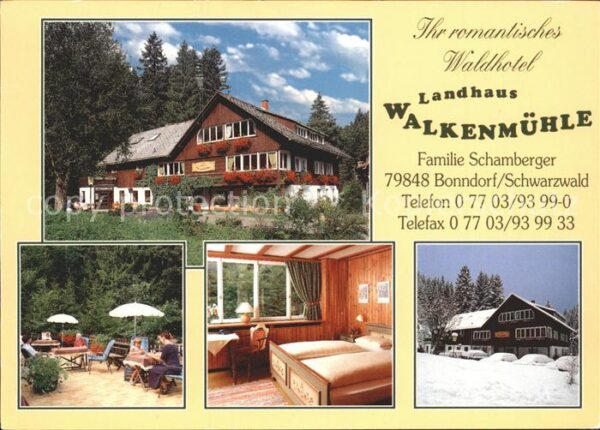 Bonndorf Schwarzwald Waldhotel Landhaus Walkenmühle