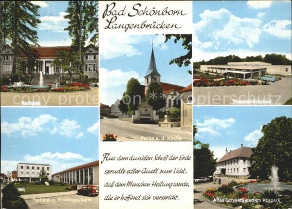 Bad Schoenborn Langenbrücken Kirche Thermal Solbad Kur