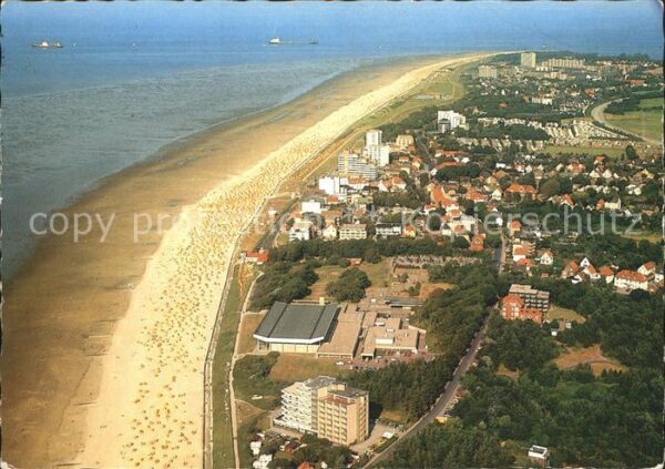 Duhnen Nordsee Fliegeraufnahme Meerwasserwellenschwimm