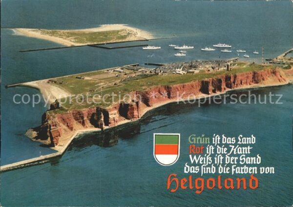 Insel Helgoland Fliegeraufnahme