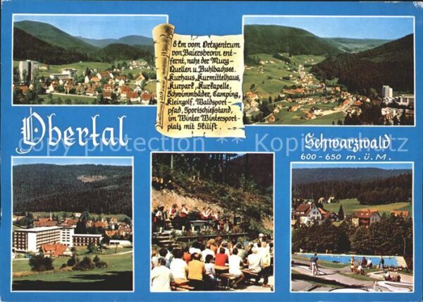 Obertal Baiersbronn Schwimmbad Cafe Ortsansichten