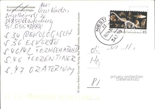 Bad Woerishofen Kuranstalt Sebastianeum – Bild 2