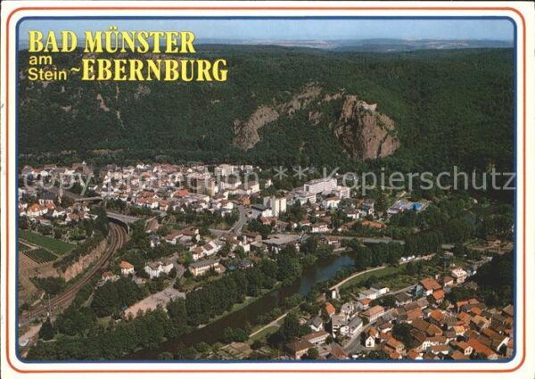 Bad Muenster Stein Ebernburg Fliegeraufnahme