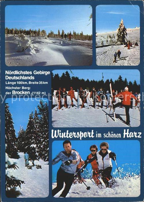 Brocken Harz Nördlichstes Gebirge Ski Schlitten