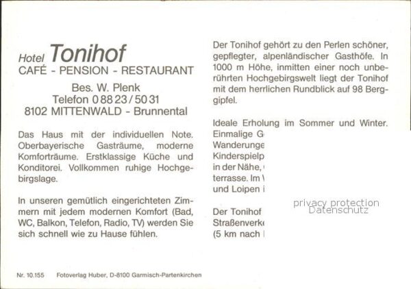 Mittenwald Bayern Hotel Tonihof – Bild 2