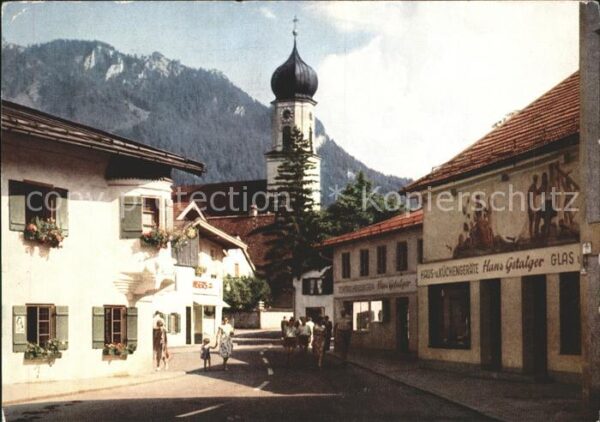 Oberammergau Dorfpartie Pfarrkirche
