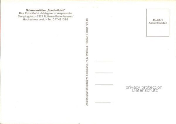 Rothaus Grafenhausen Schwarzwälder Speck Huisli – Bild 2