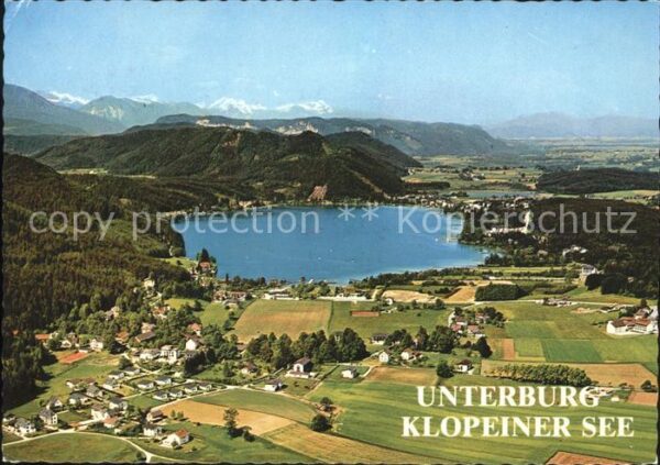 Unterburg Klopeinersee Fliegeraufnahme