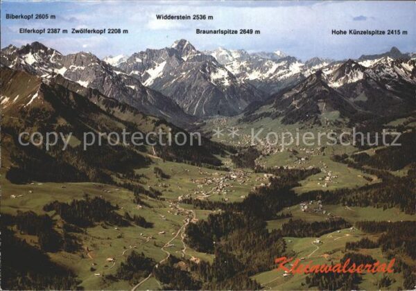 Riezlern Kleinwalsertal Vorarlberg Widderstein Braunarlspitze Hohe Künzels