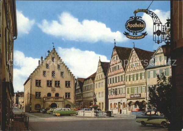 Bad Mergentheim Marktplatz Rathaus