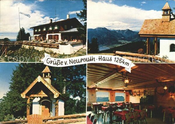 Neureuth Tegernsee Berggasthaus Neureuth Gastraum Kapellch