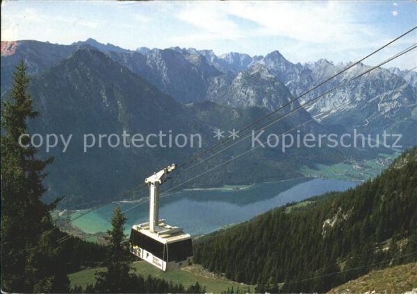 Achensee Rofanseilbahn mit Karwendel und Maurach