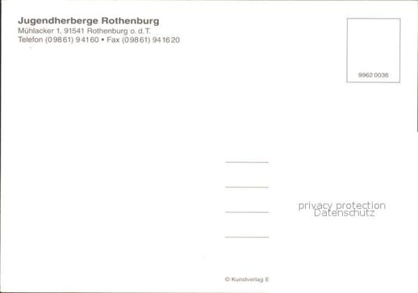 Rothenburg Tauber Jugendherberge Rossmühle Zimmer Speises – Bild 2