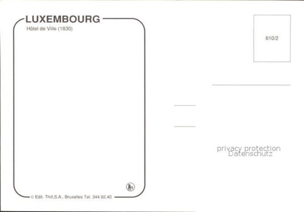 LUXEMBOURG  Luxemburg Hotel de Ville – Bild 2