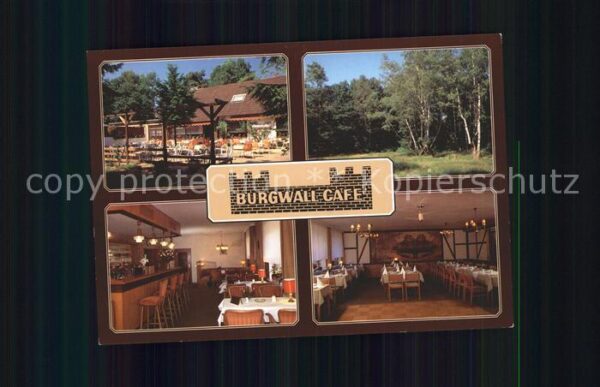 Altencelle-Burg Burgwall Cafe Gastraum Theke Gartenterr
