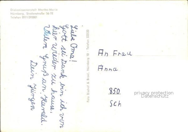 Nuernberg Diakonissenanstalt Martha Maria Flieger – Bild 2