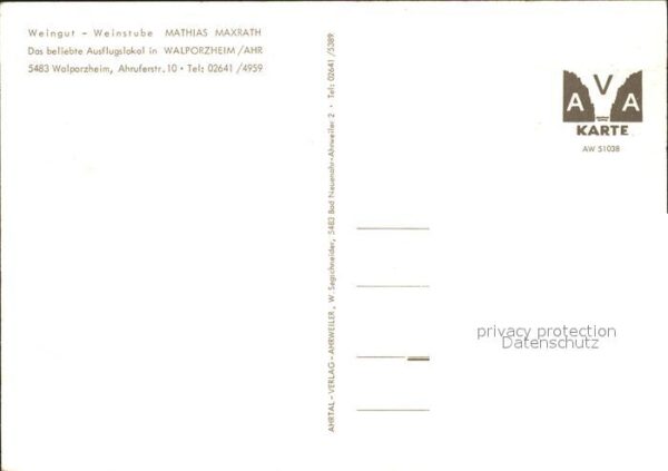 Walporzheim Weingut Weinstube Mathias Maxrath Weink – Bild 2
