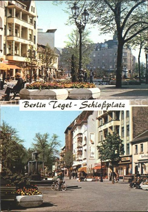 Tegel Schlossplatz Brunnen
