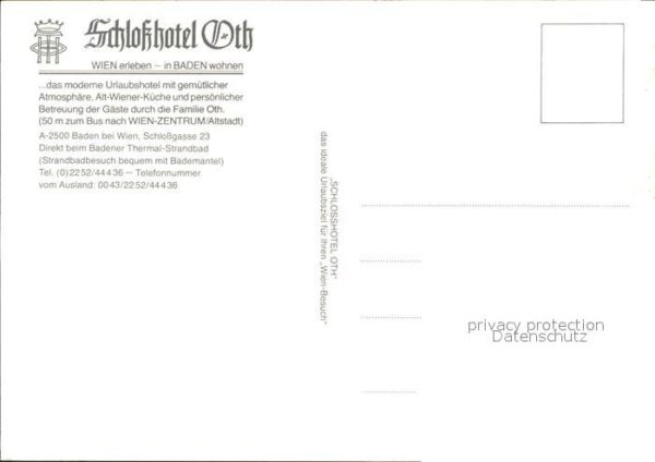 Baden Wien Schlosshotel Oth Teilansichten – Bild 2
