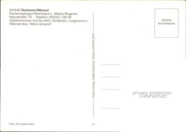 Detzem Ferienweingut Regneri Freisitz Zimmer – Bild 2