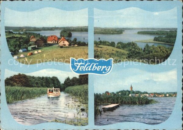 Feldberger Seenlandschaft Blick vom Hütten und Hauptmannsberg See
