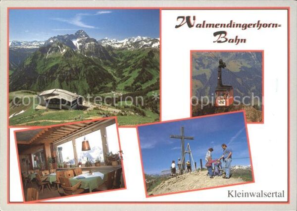 Mittelberg Kleinwalsertal Walmendingerhorn Bahn Panorama Gipfelkr