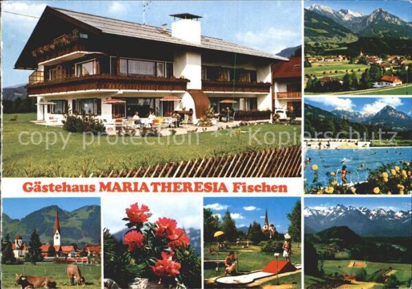 Fischen Allgaeu Gästehaus Maria Theresia Ortsblick Schw