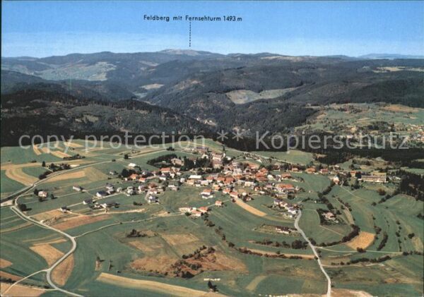 Hoechenschwand mit Feldberg Fliegeraufnahme