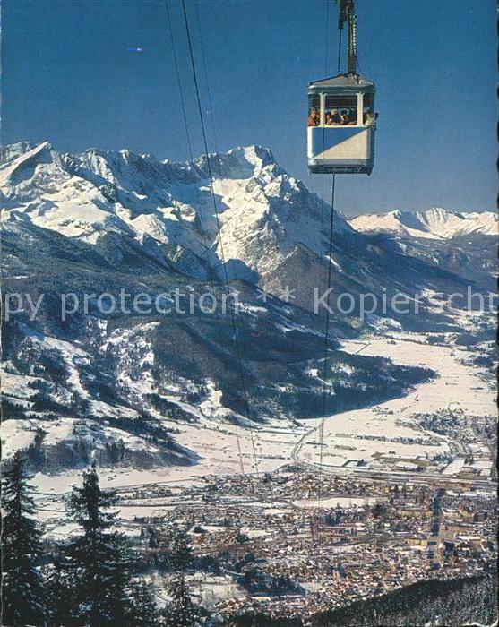 Garmisch-Partenkirchen Wankbahn mit Zugspitzgruppe