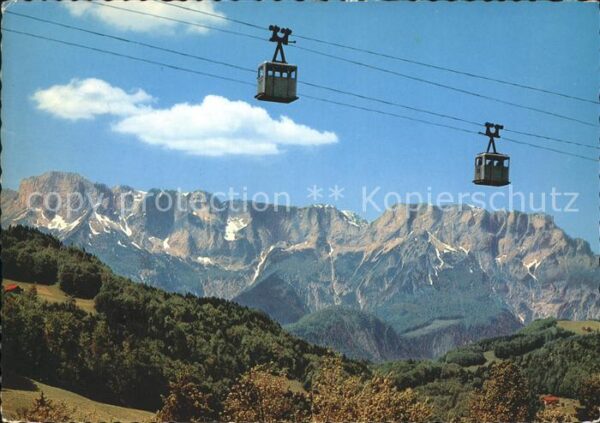 Duerrnberg Hallein Salzberg Gondelbahn mit Untersberg