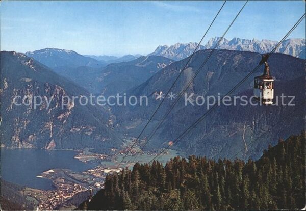 Ebensee Oberoesterreich Seilbahn Feuerkogel mit Traunsee und To